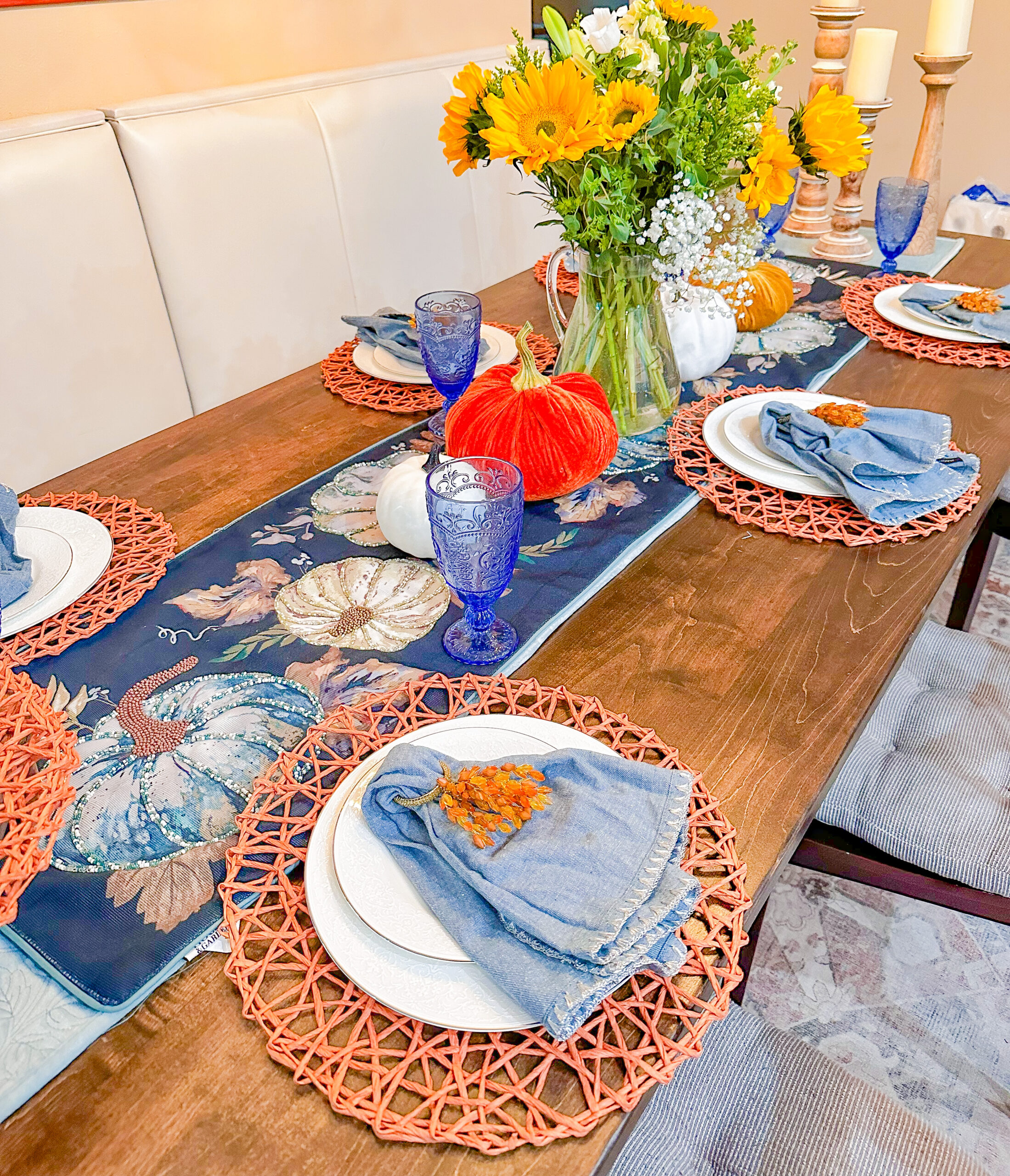Coastal Fall Tablescape