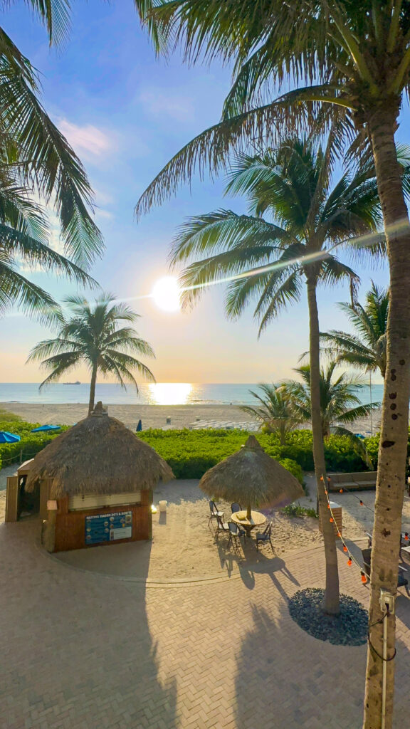 View of the beach from Palm Beach Marriott Singer Island Beach Resort