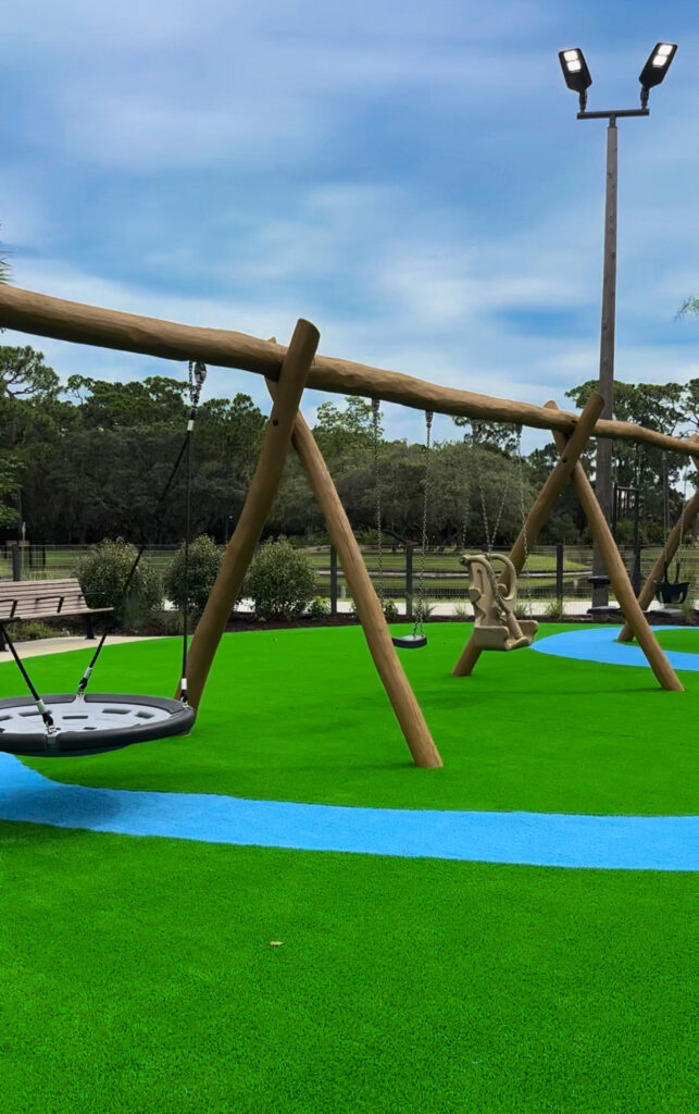 Best Attraction in Port Saint Lucie: The Port District- view of swing set 