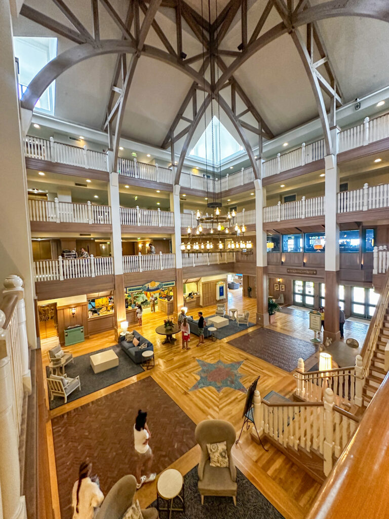Disney’s Vero Beach Resort: Review + What To Do- view of lobby